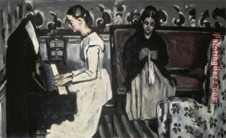 Paul Cezanne The Tannhause Overture Girl at The Piano